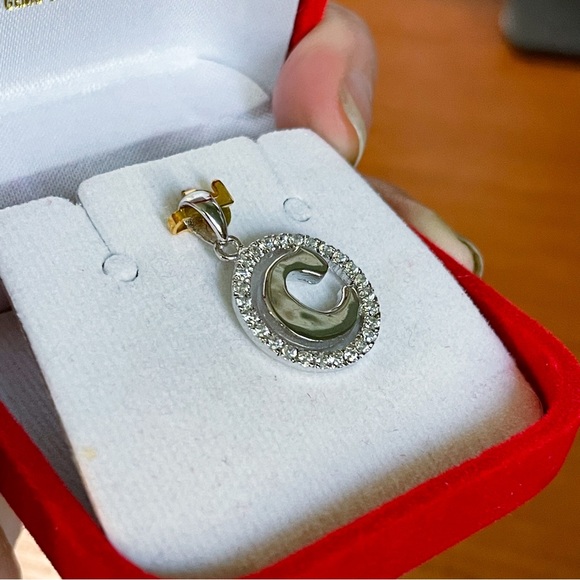 “C” Sterling Silver Necklace Pendant - Picture 8 of 11